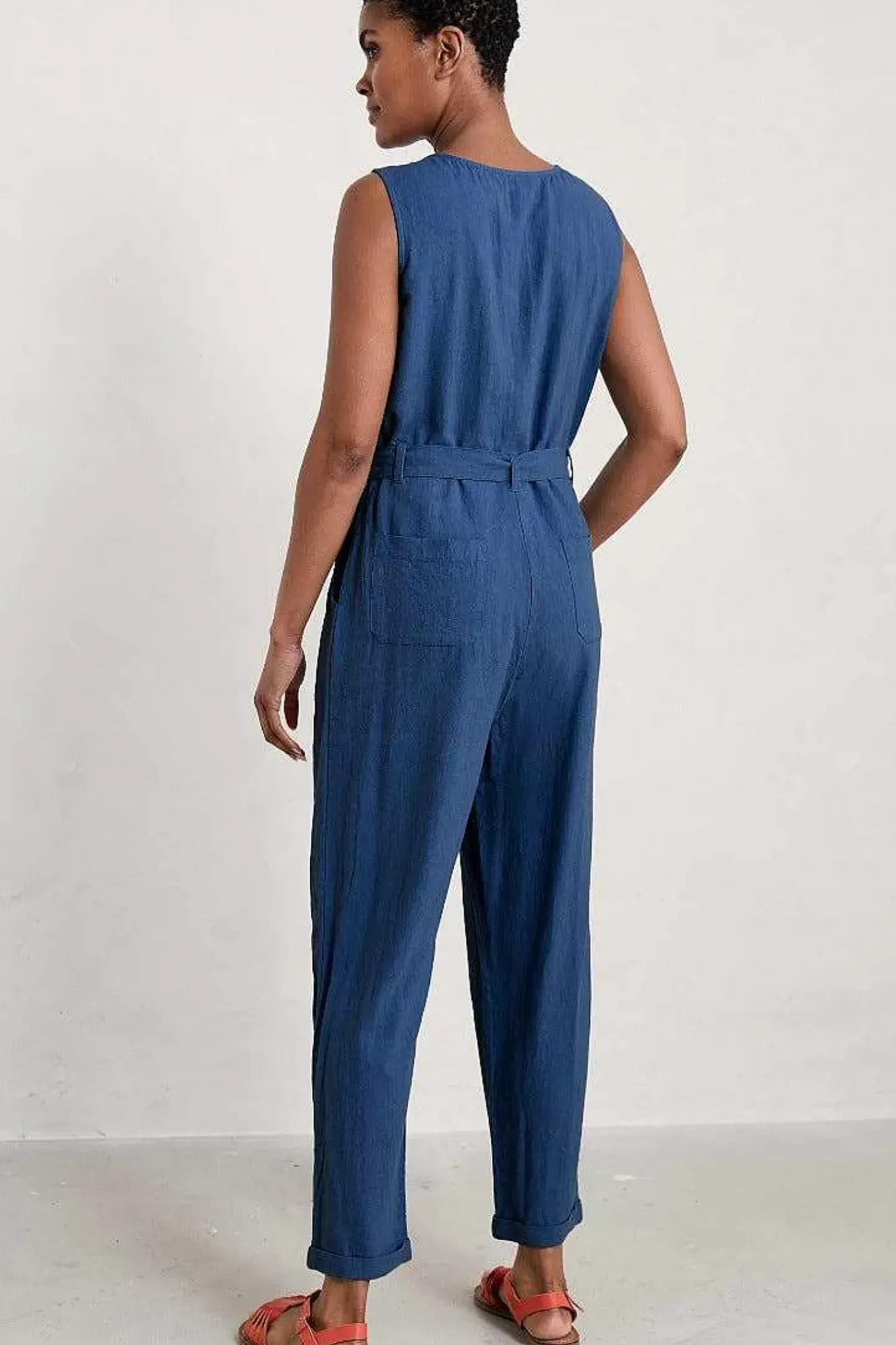 Trousers & Shorts<Seasalt Cornwall Abbey Pool Sleeveless Jumpsuit Marine