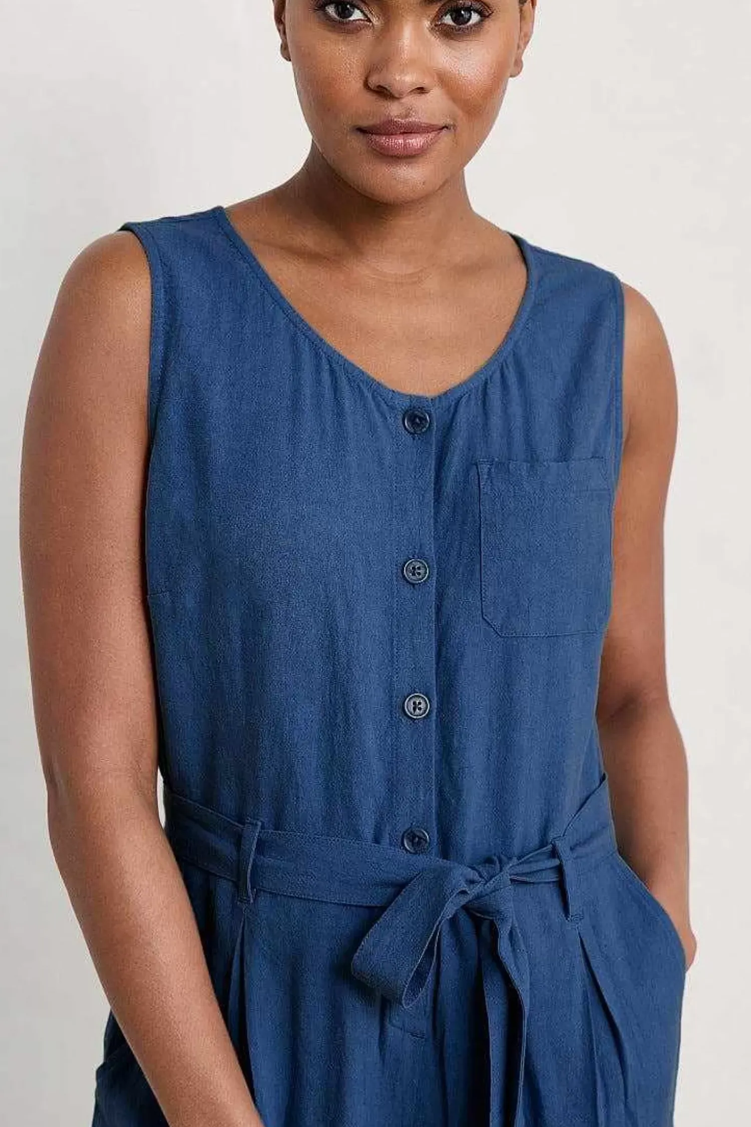 Trousers & Shorts<Seasalt Cornwall Abbey Pool Sleeveless Jumpsuit Marine