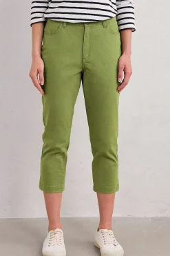 Trousers & Shorts<Seasalt Cornwall Albert Quay Crops Dill