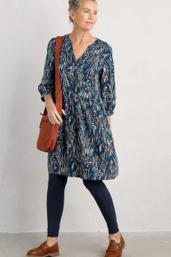 Dresses<Seasalt Cornwall Apple Barn Printed Dress Wetland Pasture Maritime