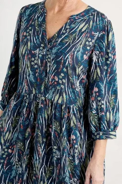 Dresses<Seasalt Cornwall Apple Barn Printed Dress Wetland Pasture Maritime