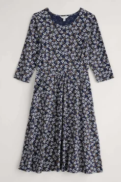 Dresses<Seasalt Cornwall April Jersey Dress Field Flower Maritime