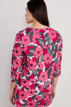 Tunics<Seasalt Cornwall Aventurier Printed Cotton Tunic (Gots) Coastal Bloom Chalk