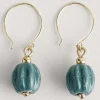 Jewellery<Seasalt Cornwall Barley Ceramic Bead Earrings Watercress