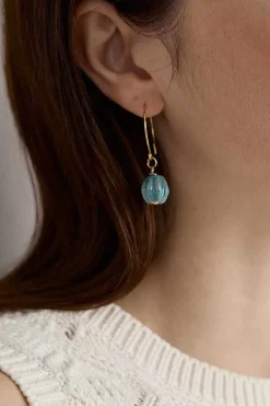 Jewellery<Seasalt Cornwall Barley Ceramic Bead Earrings Watercress