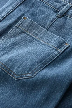 Trousers & Shorts<Seasalt Cornwall Blake Wide Leg Jeans Mid Wash Grain