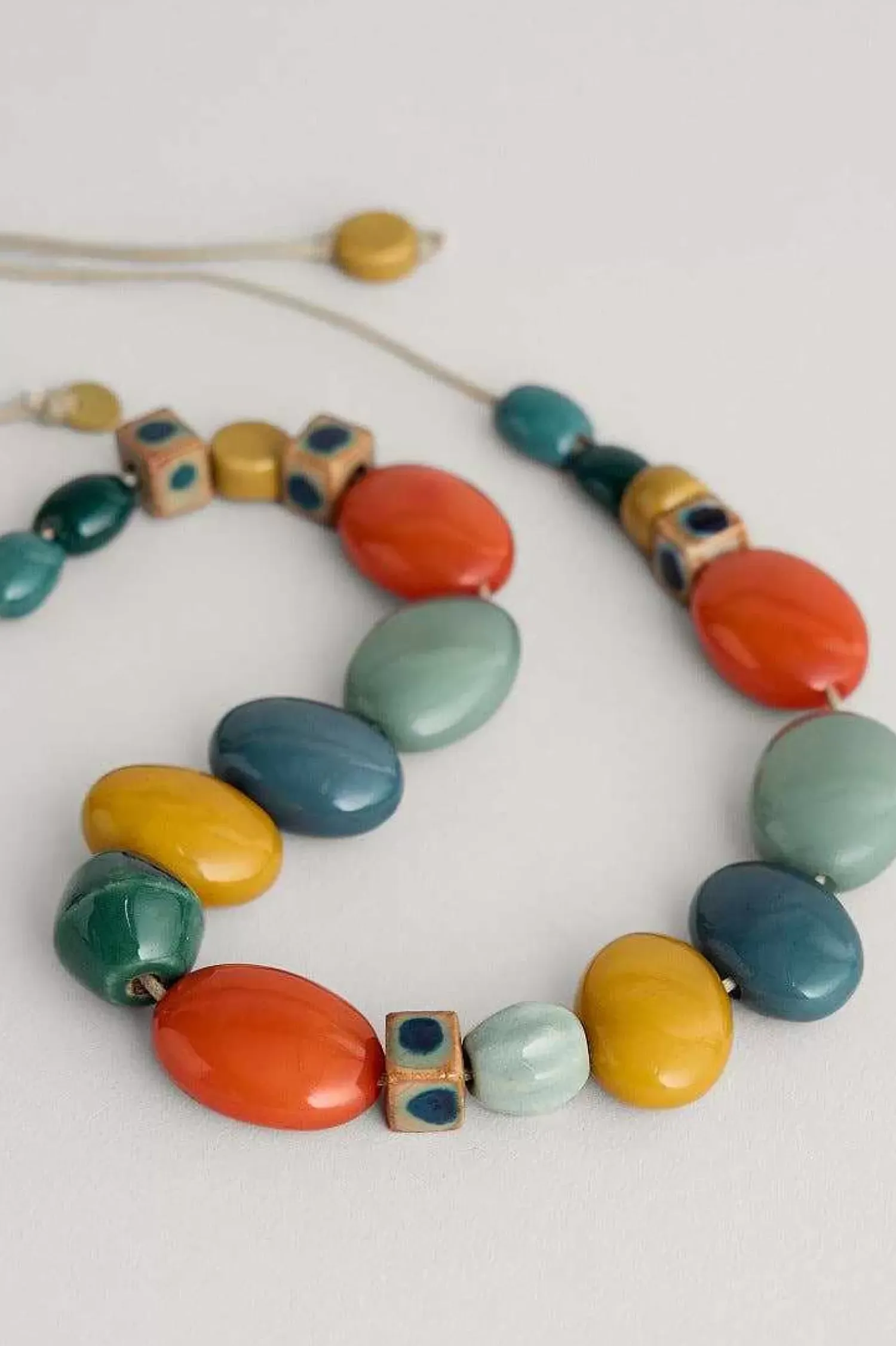 Jewellery<Seasalt Cornwall Bodinnar Beaded Necklace Wall Rue Mix