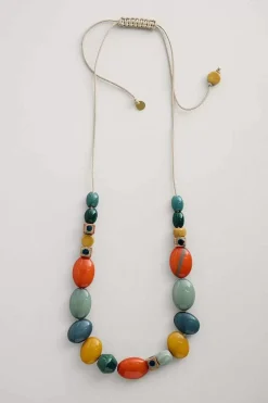 Jewellery<Seasalt Cornwall Bodinnar Beaded Necklace Wall Rue Mix