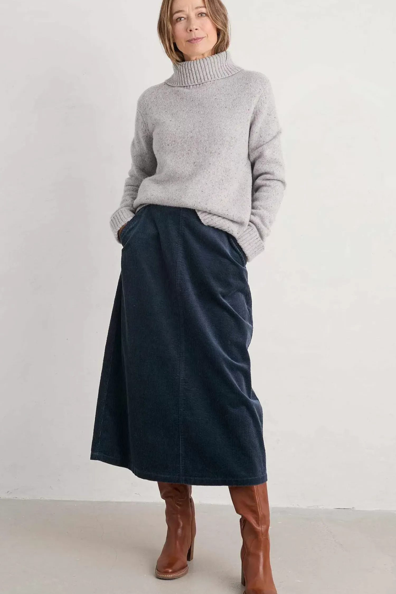 Knitwear<Seasalt Cornwall Braque Lambswool Jumper Light Lead