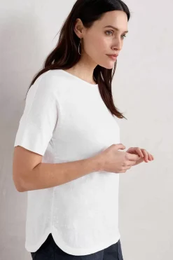 Tops<Seasalt Cornwall Bryher View Organic Cotton Boat Neck T-Shirt (Gots) Salt
