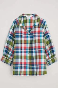 Tops<Seasalt Cornwall Bryn Checked Top Florabunda Multi