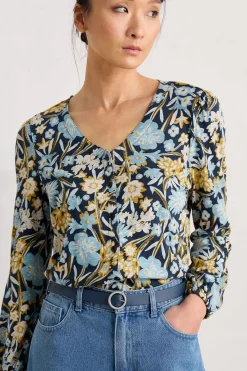 Tops<Seasalt Cornwall Butterflies Jersey Top Floral Terrain Maritime
