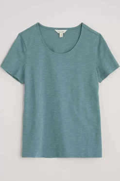 Tops<Seasalt Cornwall Camerance Scoop Neck T-Shirt (Gots) Wade