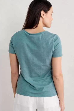 Tops<Seasalt Cornwall Camerance Scoop Neck T-Shirt (Gots) Wade