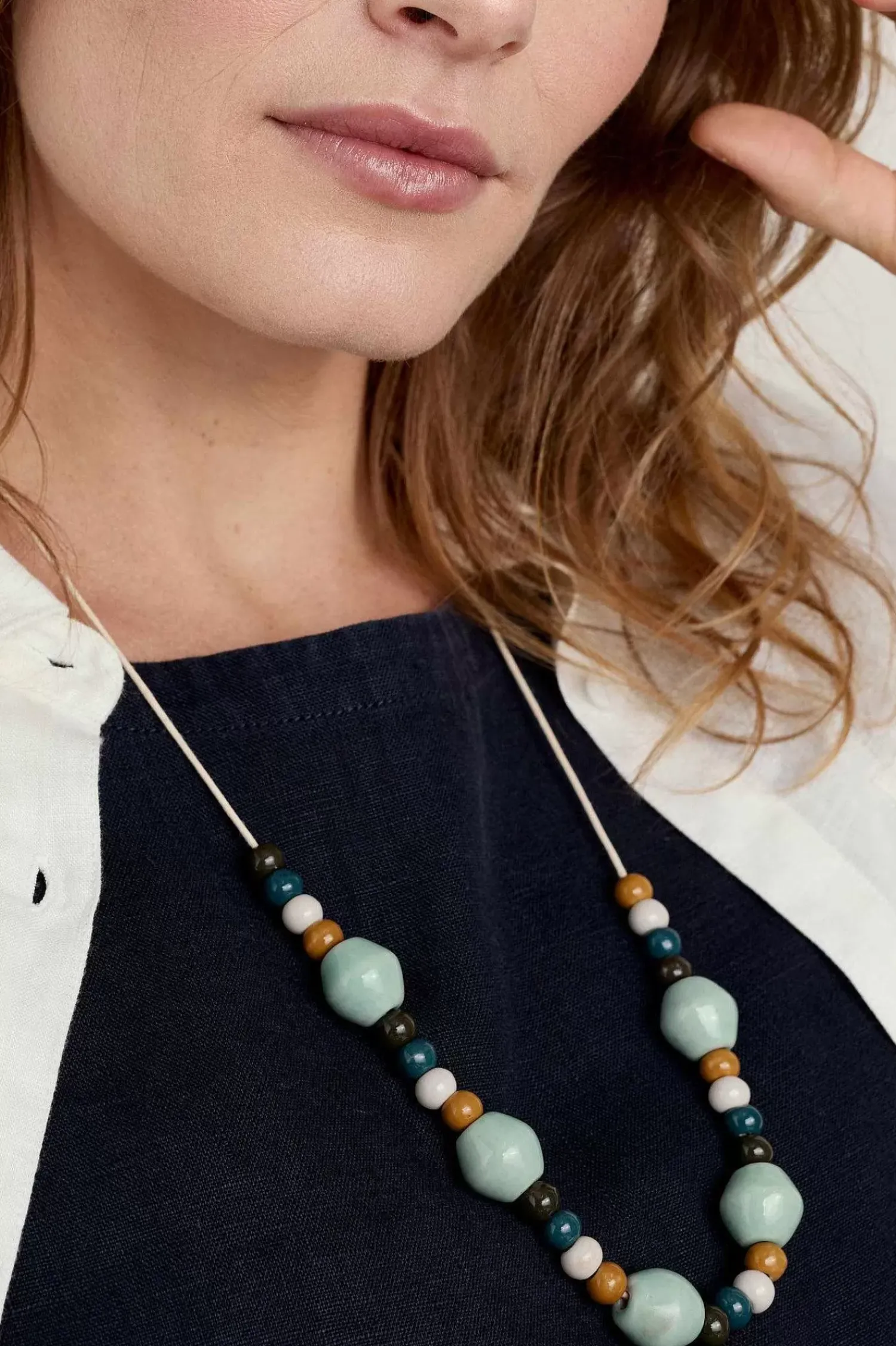Jewellery<Seasalt Cornwall Canna Ceramic Bead Necklace Daffodil Tomato