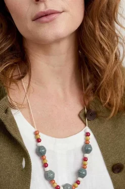 Jewellery<Seasalt Cornwall Canna Ceramic Bead Necklace Daffodil Tomato