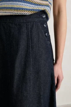 Skirts<Seasalt Cornwall Capriccio Skirt Dark Wash Indigo