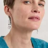 Jewellery<Seasalt Cornwall Chy Silver Tone Charm Earrings Pictoral Grain Mix