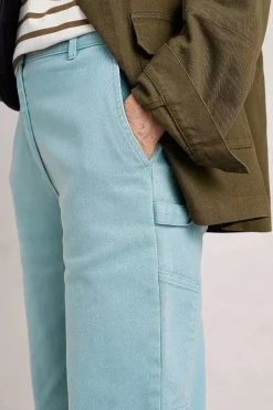Trousers & Shorts<Seasalt Cornwall Cliff Picnic Trousers Enamel