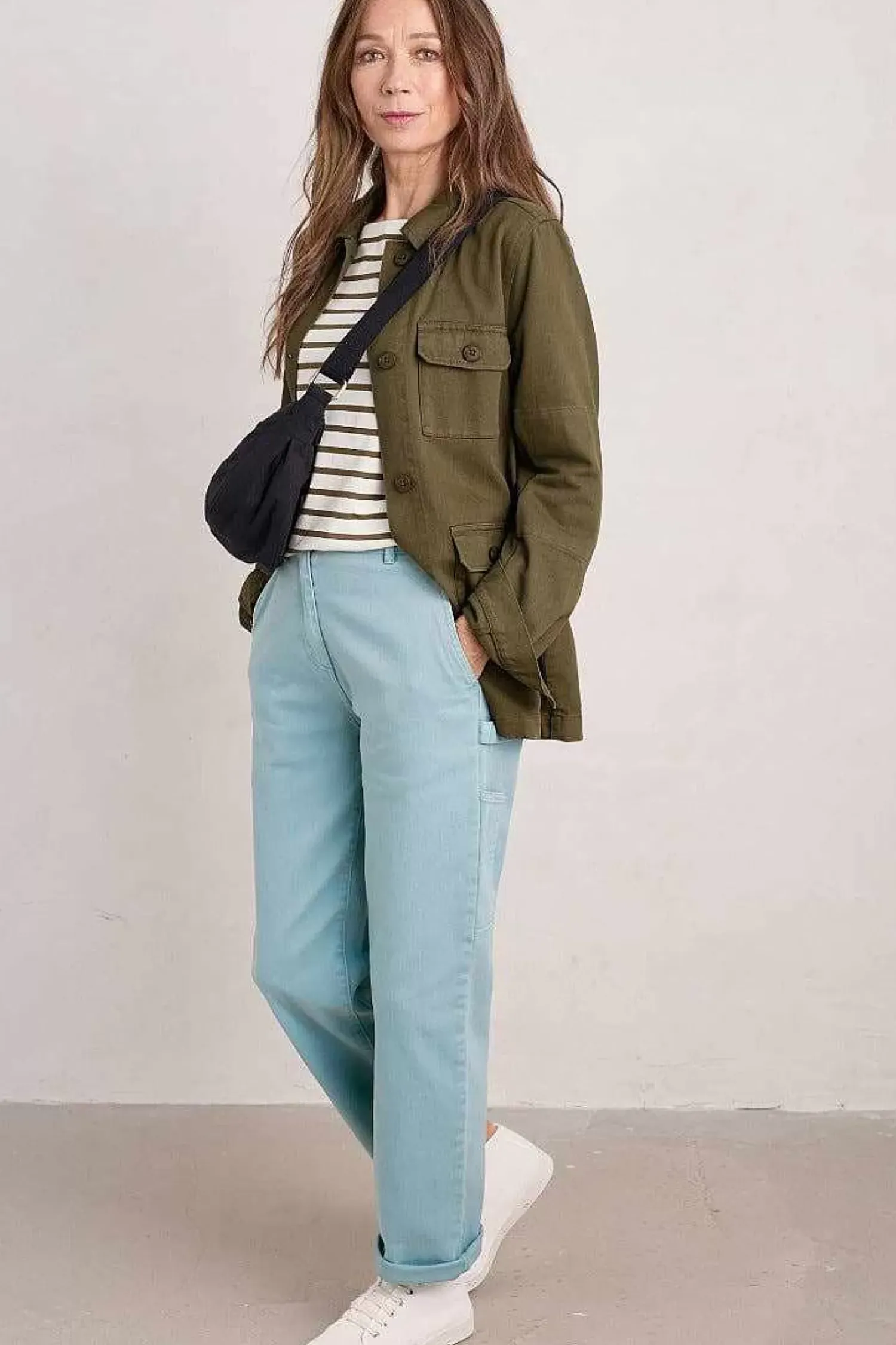 Trousers & Shorts<Seasalt Cornwall Cliff Picnic Trousers Enamel