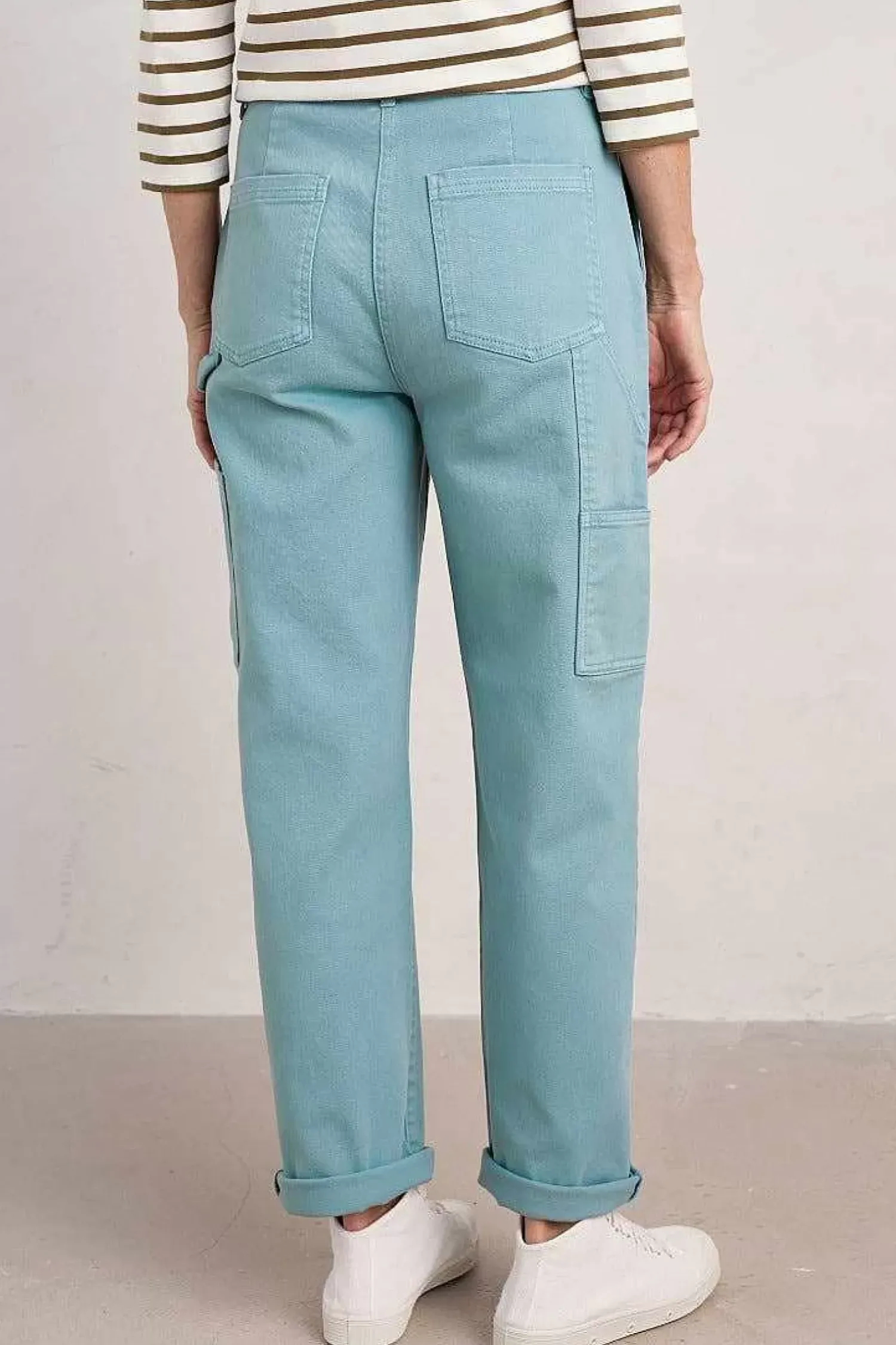 Trousers & Shorts<Seasalt Cornwall Cliff Picnic Trousers Enamel