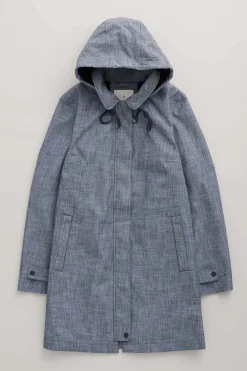 Coats & Jackets<Seasalt Cornwall Cloudburst Waterproof Mac Light Wash Wave