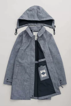 Coats & Jackets<Seasalt Cornwall Cloudburst Waterproof Mac Light Wash Wave