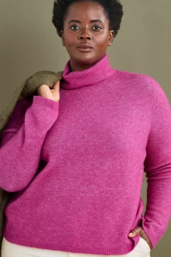 Knitwear<Seasalt Cornwall Cloud Chasing Roll Neck Jumper Crocus