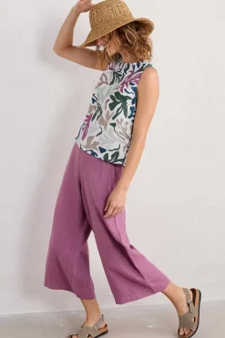 Tops<Seasalt Cornwall Colour Study Top Sea Frond Chalk