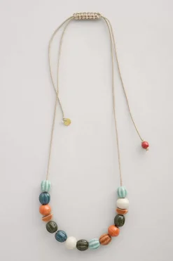 Jewellery<Seasalt Cornwall Conifer Ceramic Bead Necklace Buttercup Mix