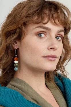 Jewellery<Seasalt Cornwall Conifer Ceramic Drop Earrings Buttercup Mix