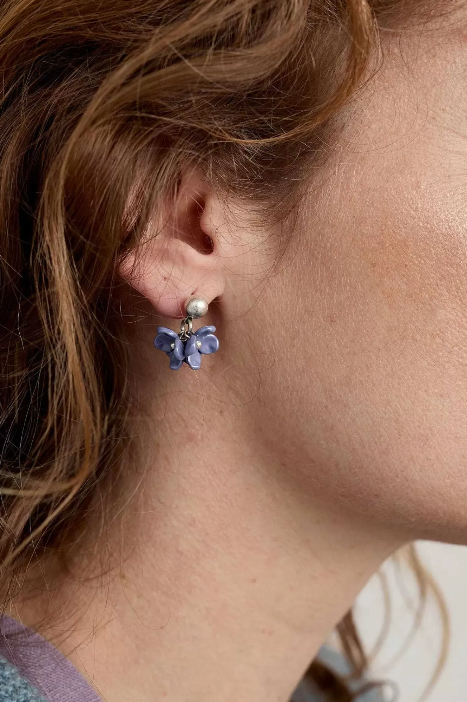 Jewellery<Seasalt Cornwall Corsage Flower Bead Earrings Lupin Mix