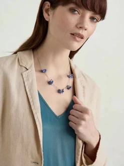 Jewellery<Seasalt Cornwall Corsage Flower Chain Necklace Lupin Mix