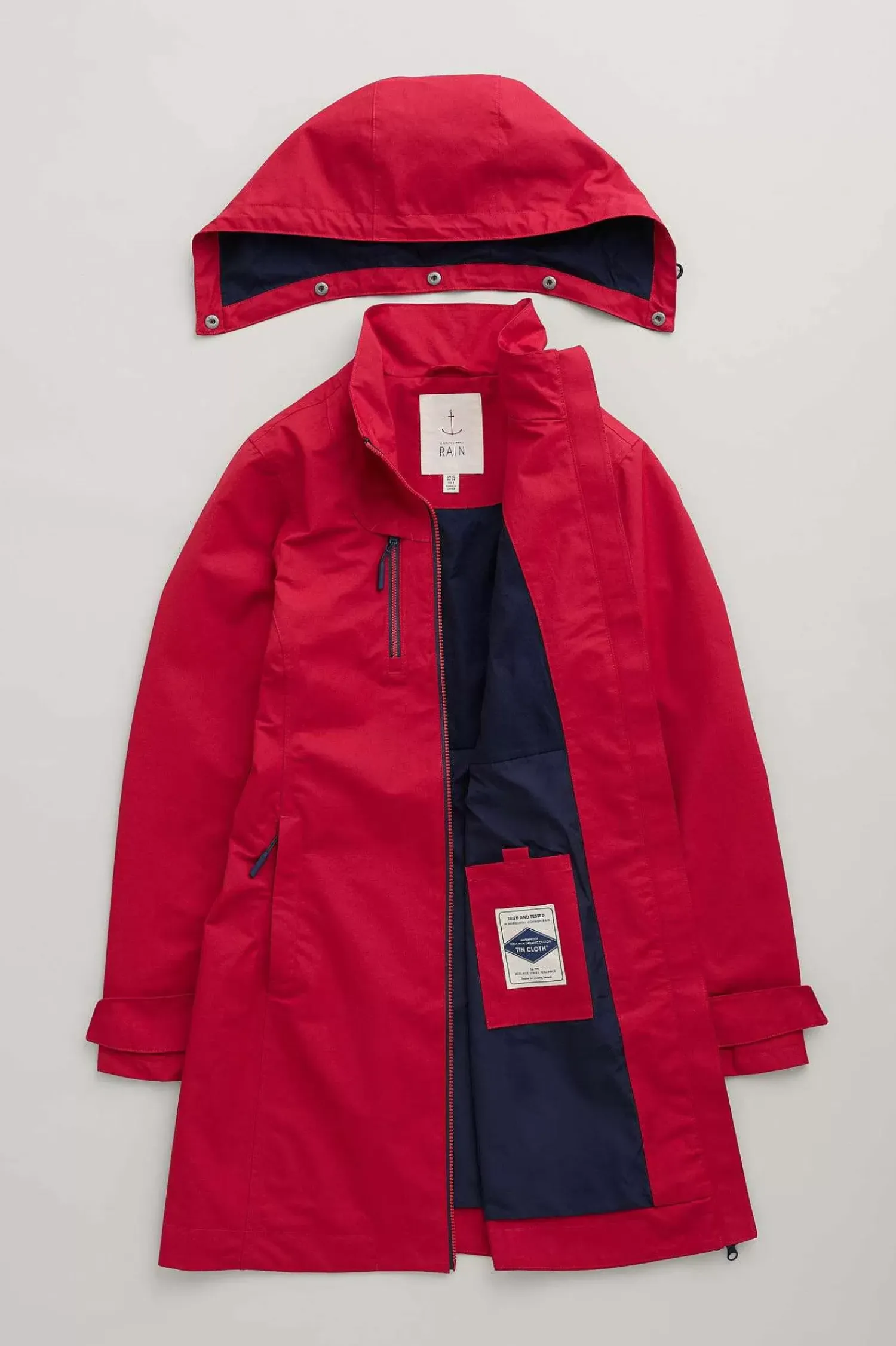 Coats & Jackets<Seasalt Cornwall Coverack Waterproof Coat Sedum