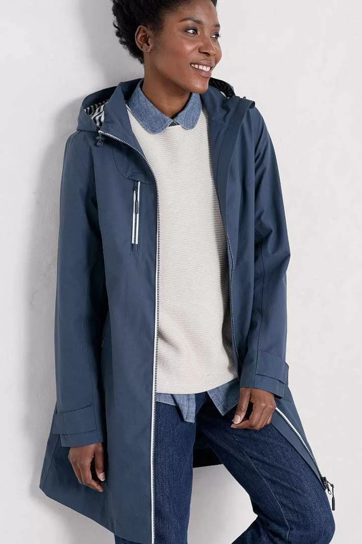 Coats & Jackets<Seasalt Cornwall Coverack Waterproof Coat Midnight