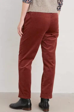 Trousers & Shorts<Seasalt Cornwall Crackington Trousers Burnt Umber