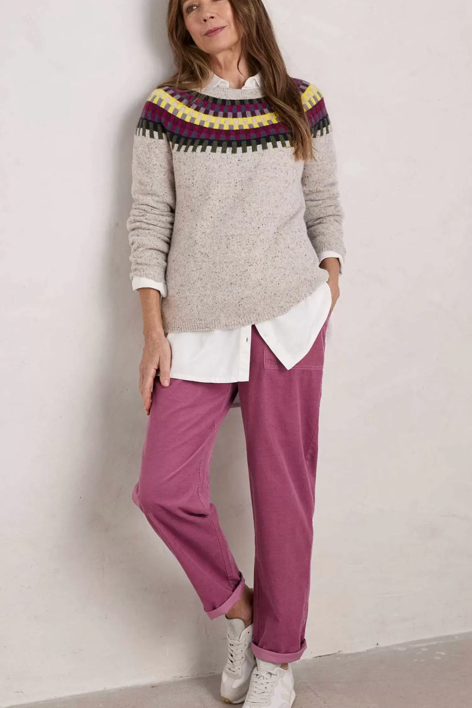 Trousers & Shorts<Seasalt Cornwall Dayby Cord Trousers Buddleia
