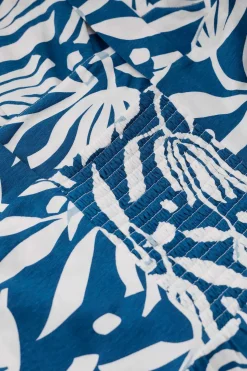 Dresses<Seasalt Cornwall Deep Water Tiered Dress Cut Paper Flowers Waterfront