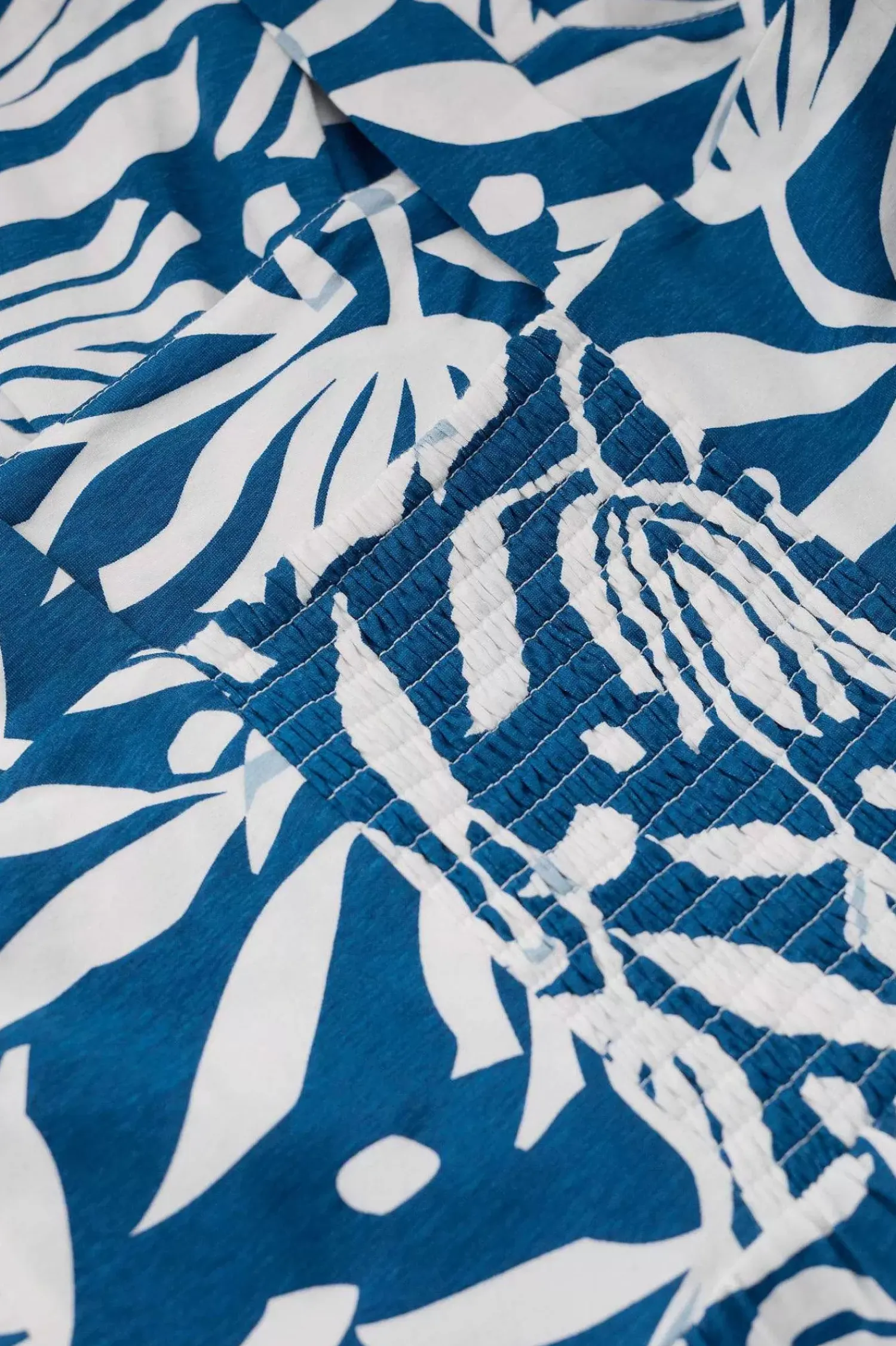 Dresses<Seasalt Cornwall Deep Water Tiered Dress Cut Paper Flowers Waterfront