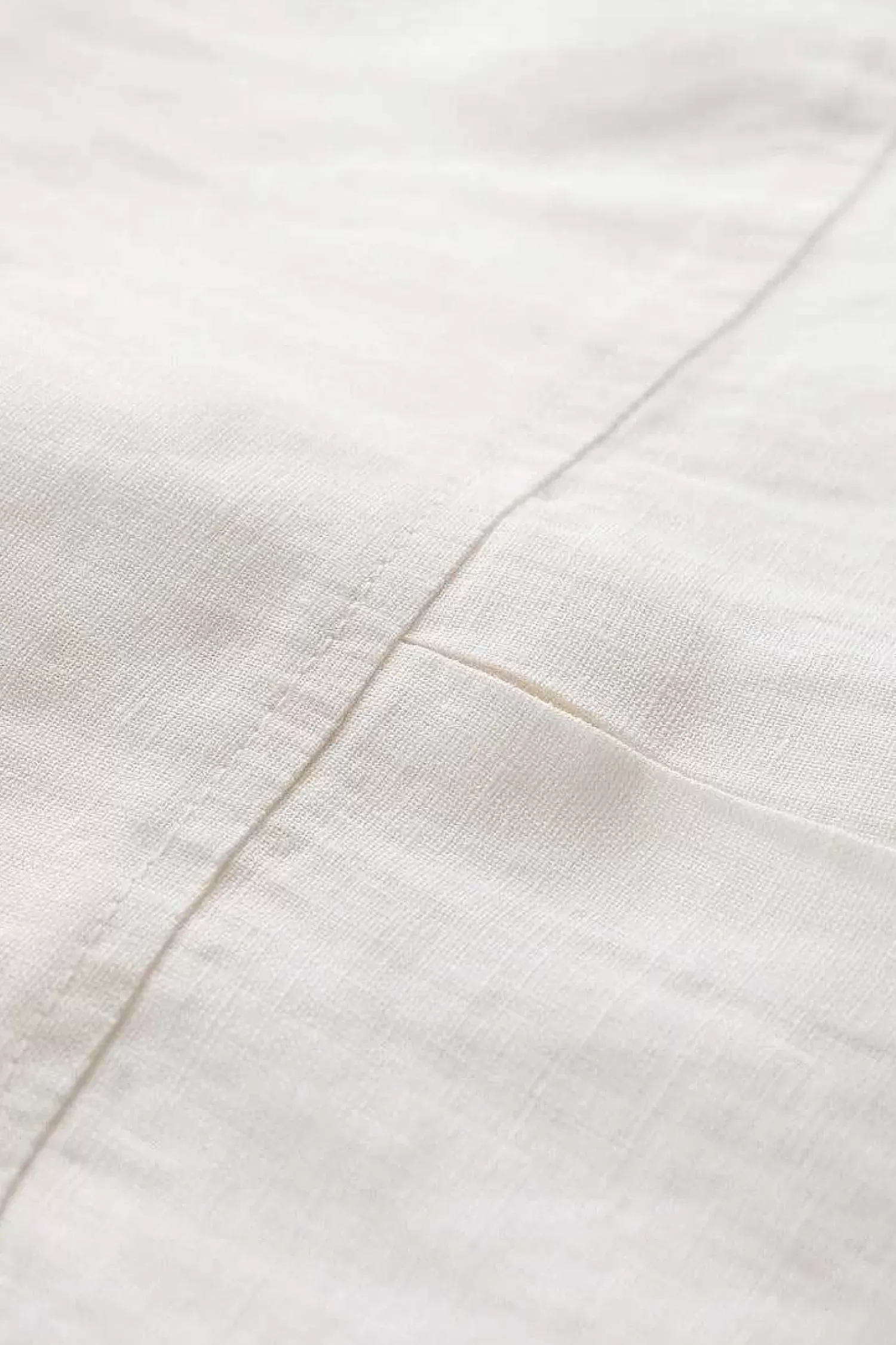 Tops<Seasalt Cornwall Drydock Short Sleeve Linen Shirt Chalk