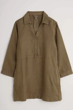 Tunics<Seasalt Cornwall Early Sun Linen Tunic Laurel