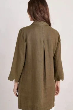 Tunics<Seasalt Cornwall Early Sun Linen Tunic Laurel