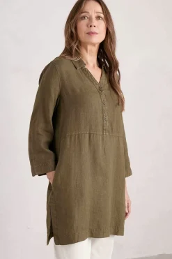 Tunics<Seasalt Cornwall Early Sun Linen Tunic Laurel