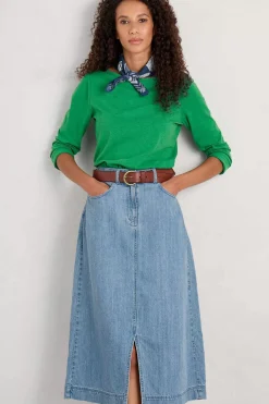 Tops<Seasalt Cornwall Easel Long Sleeve Jersey Top (Gots) Island