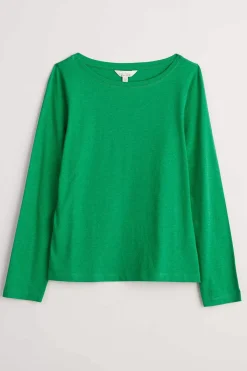 Tops<Seasalt Cornwall Easel Long Sleeve Jersey Top (Gots) Island