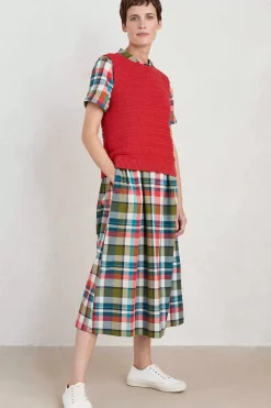 Dresses<Seasalt Cornwall Fleet Checked Midi Dress Florabunda Multi