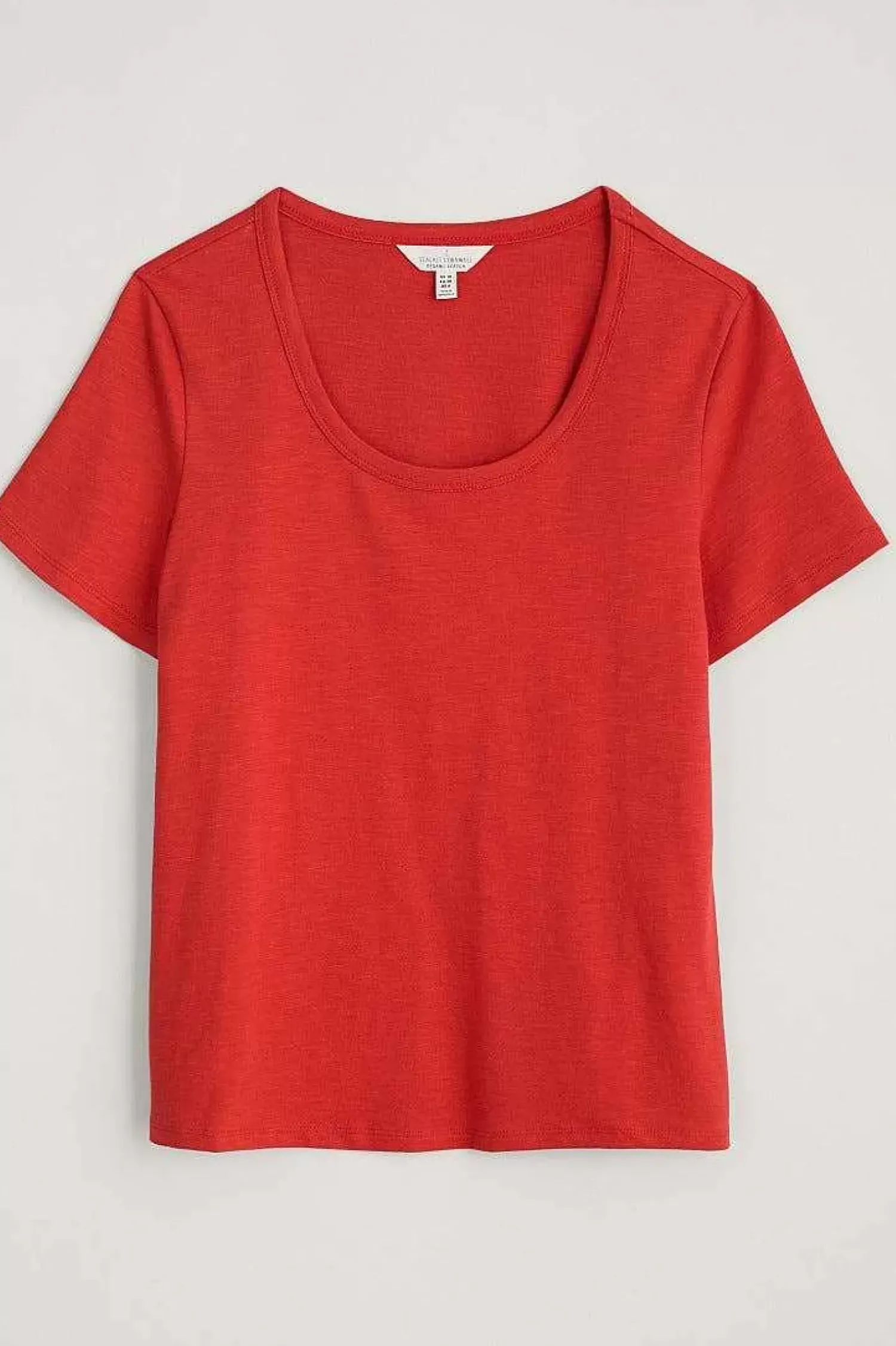 Tops<Seasalt Cornwall Gala Scoop Neck T-Shirt Tomato