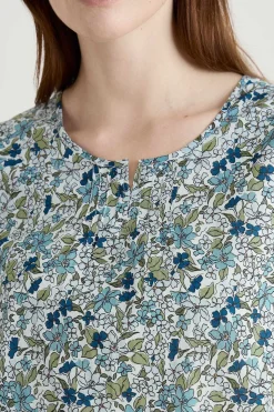 Tops<Seasalt Cornwall Garden Gate Cotton Top Anemone Vintage Reflection