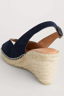 Shoes<Seasalt Cornwall Garden Path Mid Height Wedge Espadrilles Dark Night