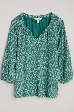 Tops<Seasalt Cornwall Garlanding Jersey Top Kelp Stamp Helford